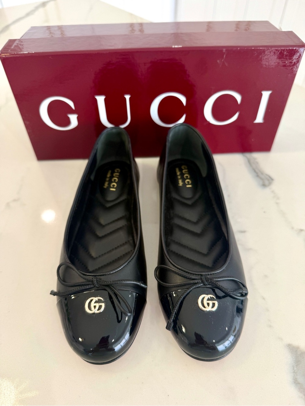Gucci GG Marmont Ballet Flats